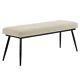 Large Beige Chenile Dining Bench Seats 2 Colbie Clb017