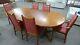 Large Mcintosh Extending Dining Table + 6 X Upholstered Chairs