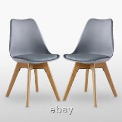 Latitude Run Thomasin Upholstered Dining Chair (Set of 4) Grey