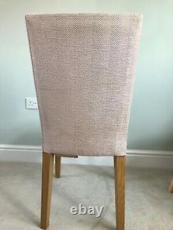 Laura Ashley 6 upholstered dining room chairs 3 Grey 3 Pink excellent condition