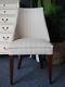 Laura Ashley Home Upholstered Dining Occasional Bedroom Chair Linen Stripe