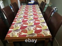 Laura Ashley Wordsworth Leather Look Dining Chairs x6