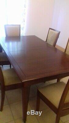 Laura ashley arlington extendable dining table and eight upholstered chairs
