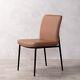 Leather Dining Chair Contemporary Rust Leather Upholstered Dining Chair