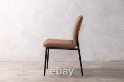 Leather Dining Chair Contemporary Rust Leather Upholstered Dining Chair