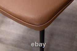 Leather Dining Chair Contemporary Rust Leather Upholstered Dining Chair