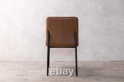 Leather Dining Chair Contemporary Rust Leather Upholstered Dining Chair