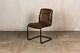 Leather Look Chairs Upholstered Metal Frame Dining Chairs