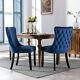 Lux Grey/beige/blue Velvet Kitchen Dining Chairs Set 2 4 6 Bedroom Office Chair