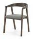 Made. Com Placido Carver Dining Chair (walnut & Cool Grey) 1/3