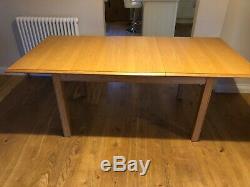 Marks & Spencer Oak dining table and 6 upholstered chairs