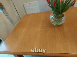 Marks and Spencer Lichfield Solid Oak Dining Table and 6 Upholstered Chairs
