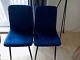 Mcc Direct Dining Chairs Velvet Fabric Lexi Set Of 4 Blue Blue