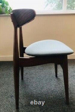 Mid Century style set of 2 Upholstered Dining Chairs