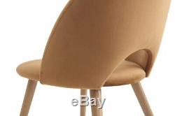 Mmilo Pamela Upholstered Dining Chair, Caramel (Set of 2)
