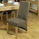 Mobel Solid Oak Furniture Set Of Six Upholstered Dining Room Chairs