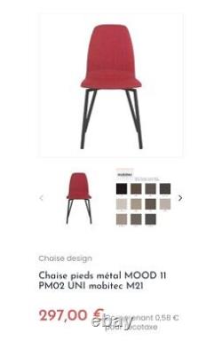 Mobitec Mood upholstered dining chairs x6