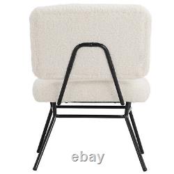Modern Accent Chair Metal Frame Leisure Chair Upholstered Armchair Vanity Chairs