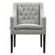 Modern Fabric Button Upholstered Accent Dining Chair Occasional Lounge Armchair