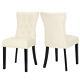 Modern Upholstered Cushion Seat Dining Chairs Set Of 2/4/6 Hotel Kitchen Chairs