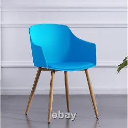 Modern Upholstered Fabric Dining Chair with wooden legs Armchairs