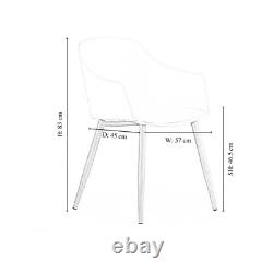 Modern Upholstered Fabric Dining Chair with wooden legs Armchairs