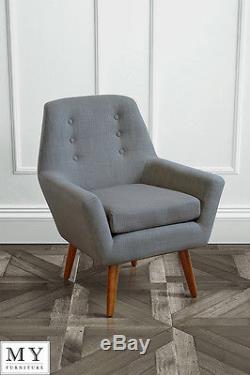 My-Furniture Retro upholstered armchair VIVIENNE