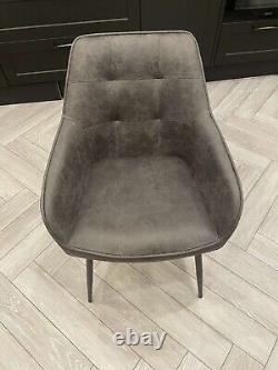 NEXT Faux Leather- Upholstered Dining Chairs