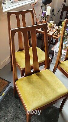 Nathan teak dining chairs x 4