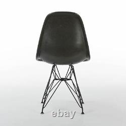Navy Blue Pair Herman Miller Original Eames Upholstered DSR Side Shell Chair