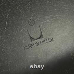 Navy Blue Pair Herman Miller Original Eames Upholstered DSR Side Shell Chair