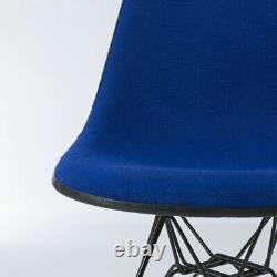Navy Blue Set (6) Herman Miller Original Eames Upholstered DSR Side Shell Chairs