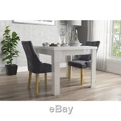 New Charcoal Dark Grey Modern Kaylee Premium Luxury Pair of Velvet Dining Chairs