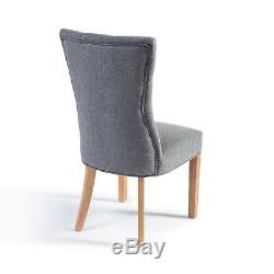New Grey Wool Verona Upholstered Dining Chair EGB82-W