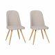 Norden Home Burkey Upholstered Dining Chair (set Of 2) Ivory