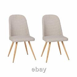 Norden Home Burkey Upholstered Dining Chair (Set of 2) Ivory