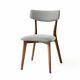 Norden Home Ronald Upholstered Dining Chair Set Of 2 Light Grey