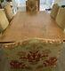 Oak Dining Table With Six Matching Upholstered Chairs Inc Two Carver Chairs