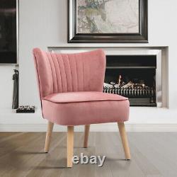 Occasional Accent Chair Bedroom Living Room Lounge Velvet Shell Scallop Chair