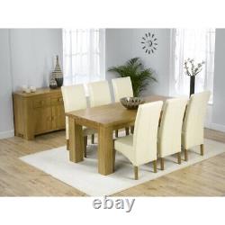 Ophelia Co Roma Upholstered Dining Chair Solid Wood Set of 2, Cream