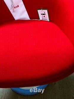 Original Knoll Saarinen Tulip Armchair fully upholstered red fabric