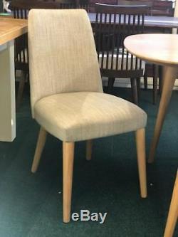 Oslo Oak 6-8 Extending Dining Table + 6 Fabric Upholstered Chairs Sale