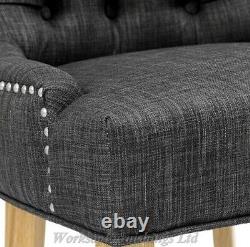 Pair Of'Primrose' Grey Upholstered Chairs TOP BRAND EX DISPLAY/RETURN