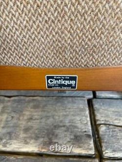 Pair X2 Cintique Teak Armchairs Chairs Vintage Retro Mid Century