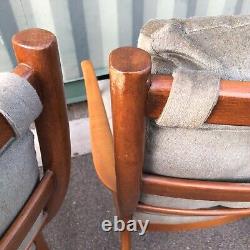 Pair of Mid Century Parker Knoll Arm Chair Lounge Chair Model PK 1016