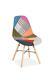Pair Of Scandi Retro Patchwork Dining Chairs