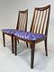 Pair Of Vintage Mid Century Re-upholstered Bespoke G-plan Dinging Chairs