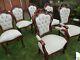 Queen Anne Style Dining Chairs Sprung Upholstered