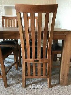 Raft Lifestyle Dining Room Table & Six Upholstered Chairs Unused & Unblemished
