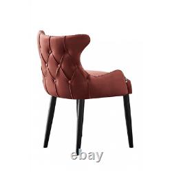 Red Oxford Velvet Dining Chairs Upholstered Dining Room Chairs